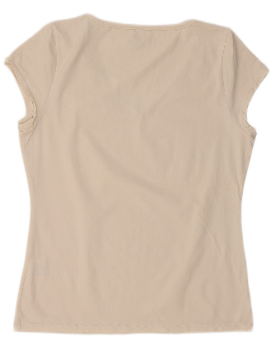 FILA Womens T-Shirt Top UK 16 Large Off White Nylon