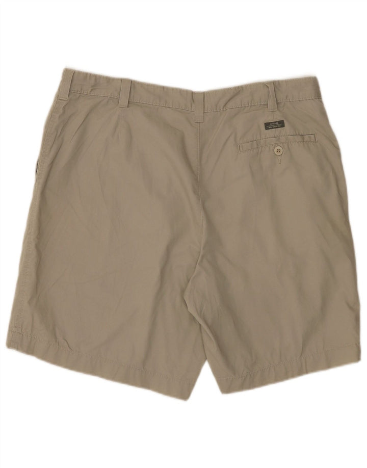 Marks & Spencer Mens Blue Harbour Chino Shorts W36 Large Beige Cotton