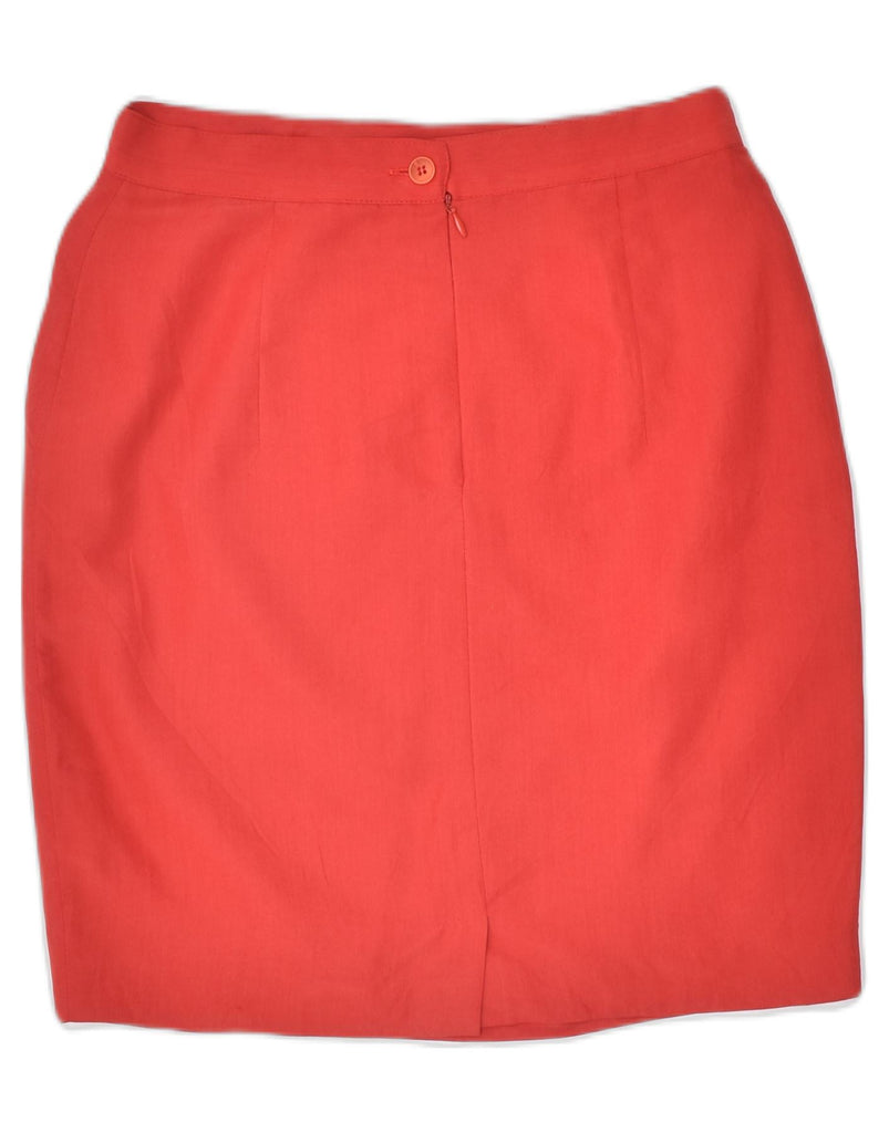 VINTAGE Womens Pencil Skirt Small W26 Red Viscose | Vintage | Thrift | Second-Hand | Used Clothing | Messina Hembry 