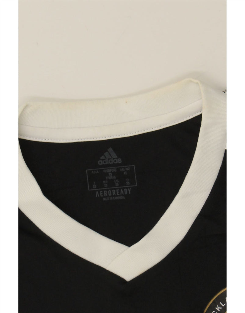 ADIDAS Mens Aeroready Graphic T-Shirt Top XS Black Polyester Vintage Adidas and Second-Hand Adidas from Messina Hembry 