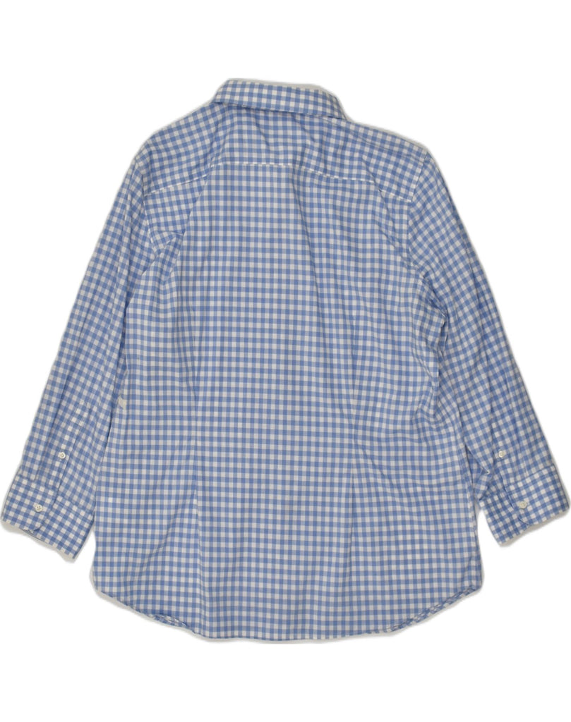 CHAPS Boys Shirt 13-14 Years XL Blue Gingham Cotton | Vintage Chaps | Thrift | Second-Hand Chaps | Used Clothing | Messina Hembry 