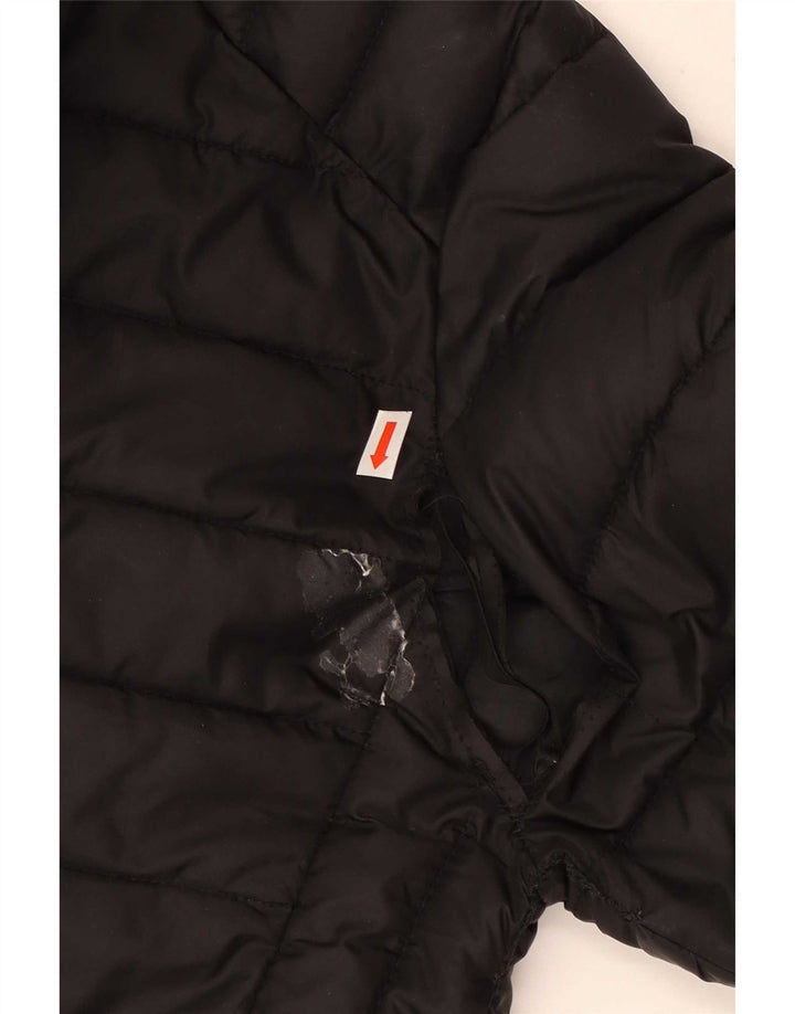 Ellesse Mens Hooded Padded Jacket UK 40 Large Black Polyester