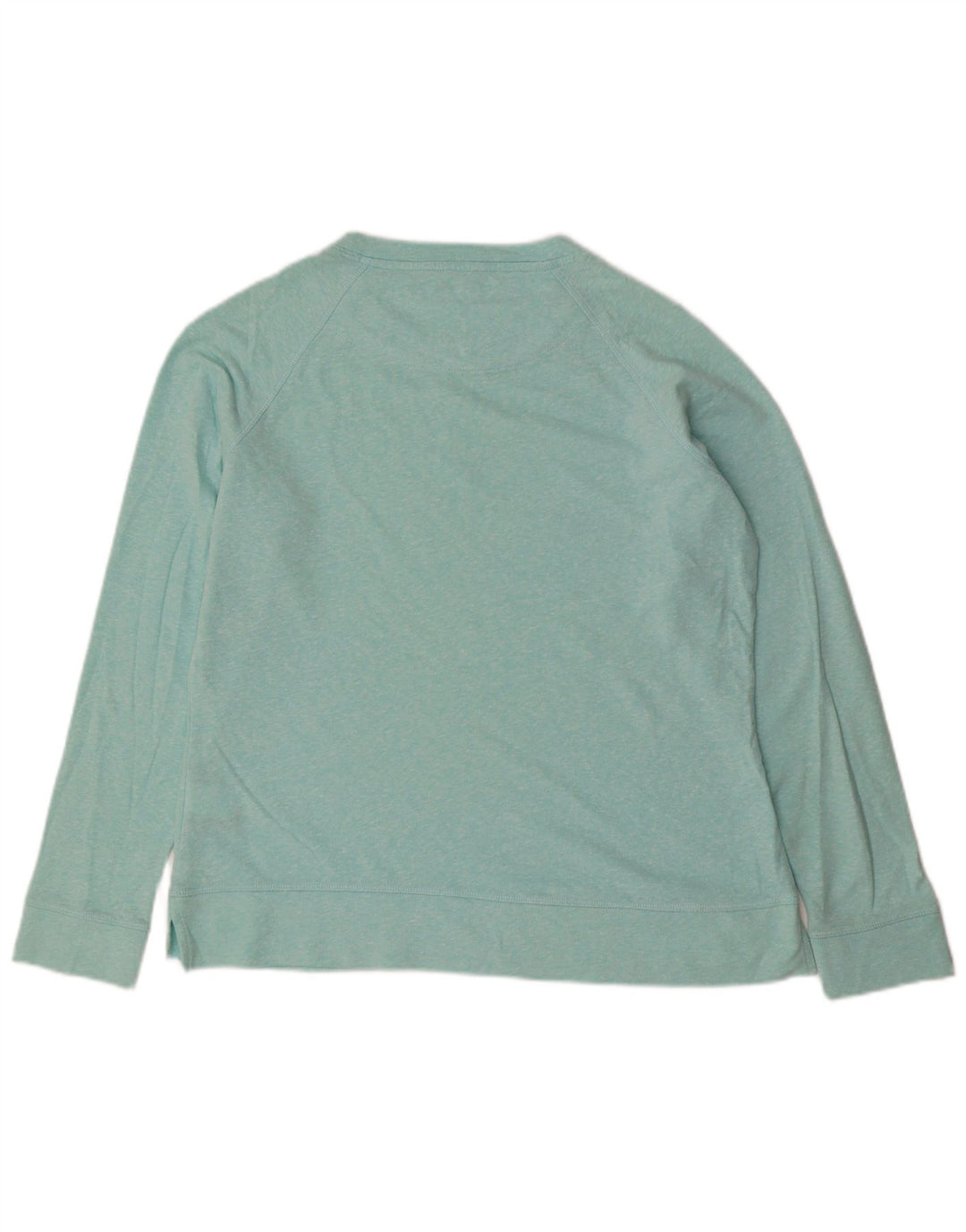 MARKS & SPENCER Womens Sweatshirt Jumper UK 12 Medium  Blue Flecked Cotton