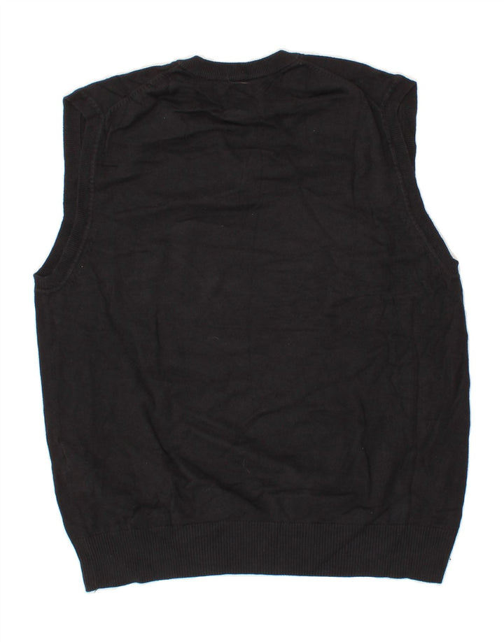 DOCKERS Womens Vest Tank Top UK 16 Large Black Cotton Vintage Dockers and Second-Hand Dockers from Messina Hembry 