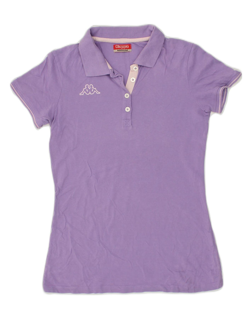 KAPPA Womens Polo Shirt UK 12 Medium Purple Cotton | Vintage Kappa | Thrift | Second-Hand Kappa | Used Clothing | Messina Hembry 