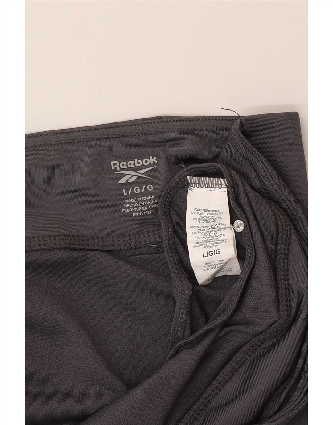 Reebok Womens Sport Shorts UK 16 Large Grey Polyester