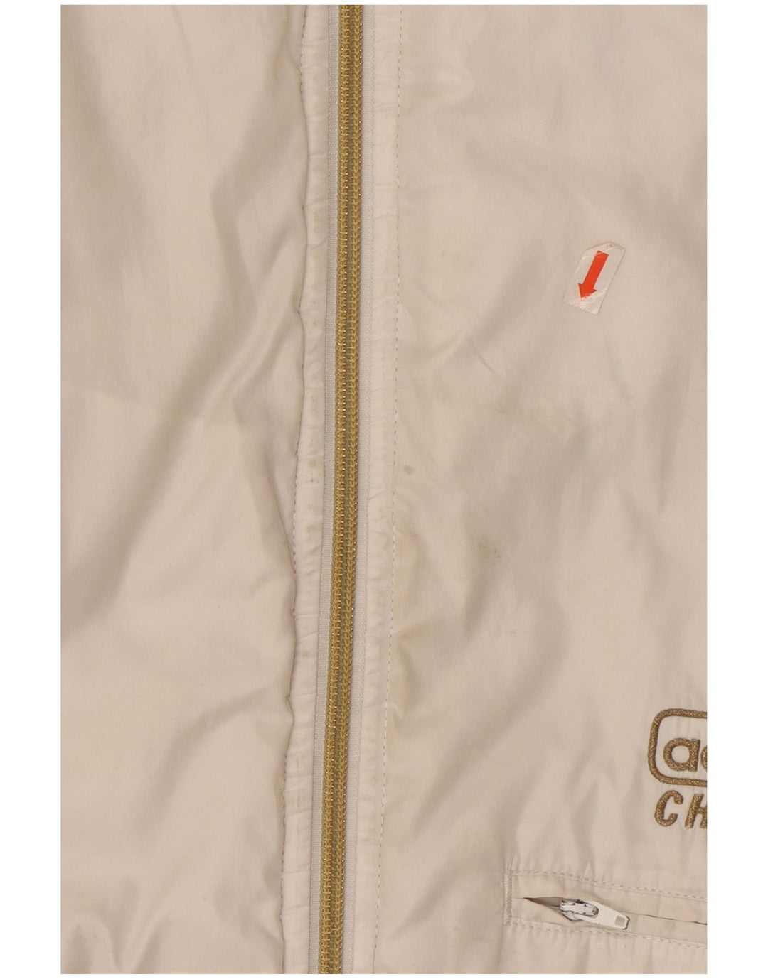 Adidas Mens Hooded Bomber Jacket UK 40 Large White