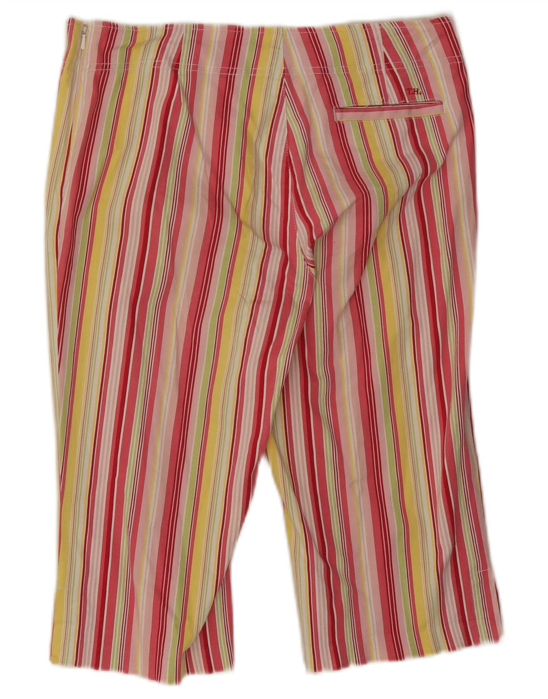 TOMMY HILFIGER Womens Bermuda Shorts W30 Medium Multicoloured Striped