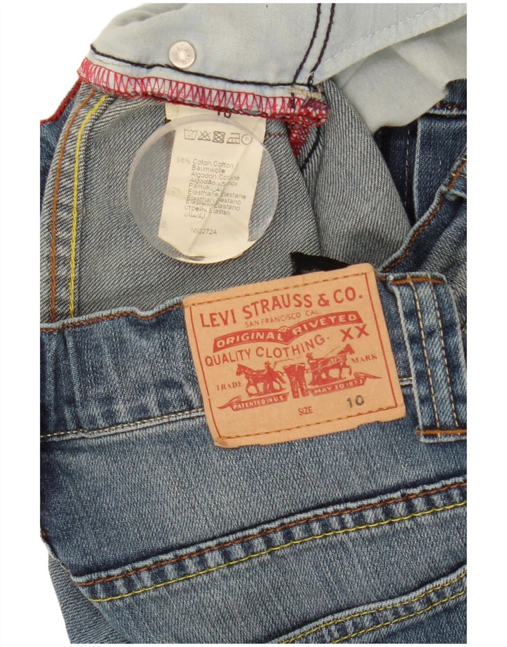 Levi's Boys Straight Jeans 9-10 Years W24 L27 Blue Cotton
