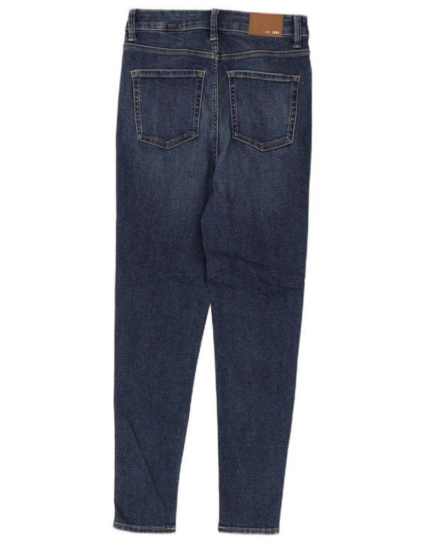 Marks & Spencer Womens Ivy Skinny Jeans UK 8 Small W26 L26 Blue Cotton