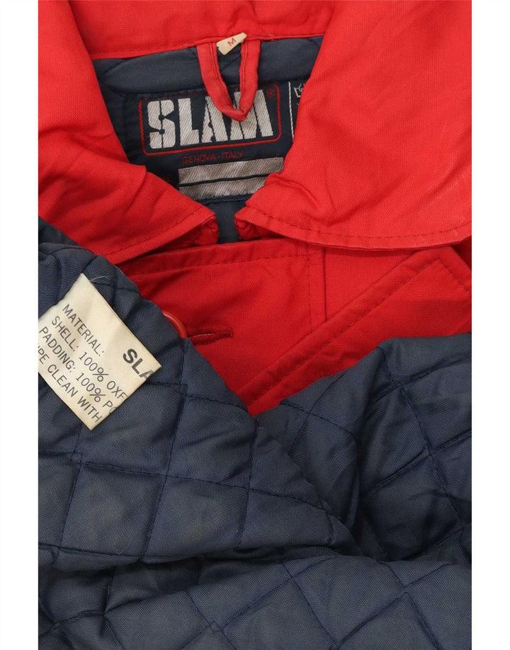 Slam Mens Padded Jacket UK 38 Medium Red Polyester