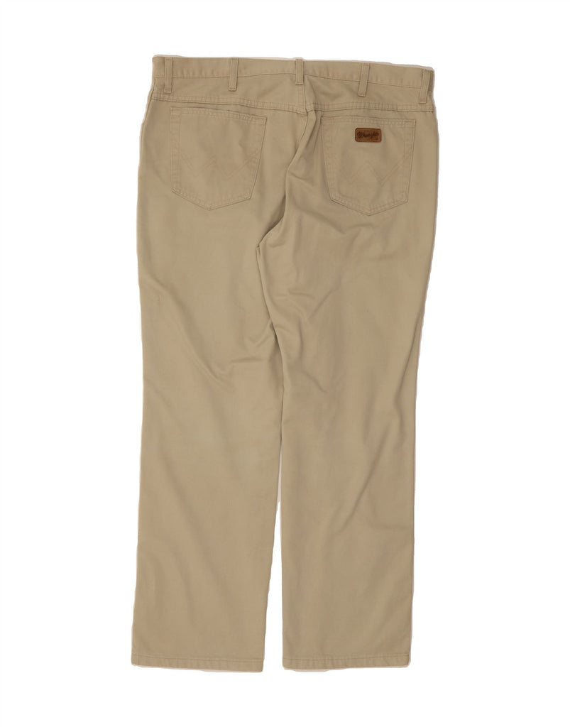 WRANGLER Mens Texas Straight Casual Trousers W40 L30 Beige Cotton Vintage Wrangler and Second-Hand Wrangler from Messina Hembry 