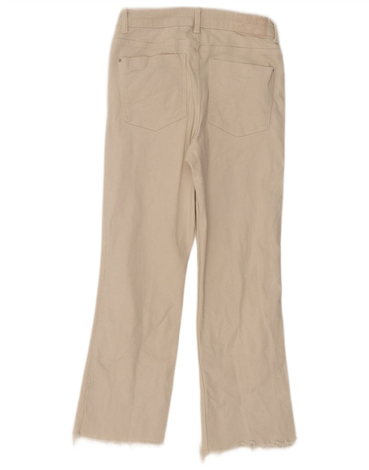 Zara Womens Straight Jeans EU 38 Small W28 L26 Off White