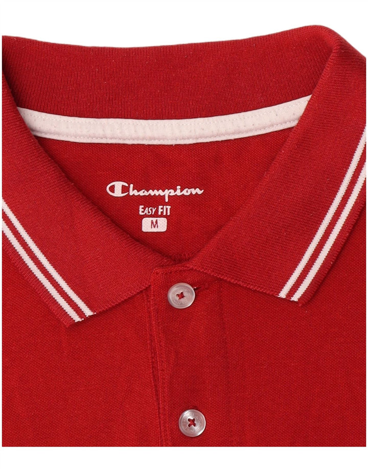 Champion Mens Easy Fit Polo Shirt Medium Red