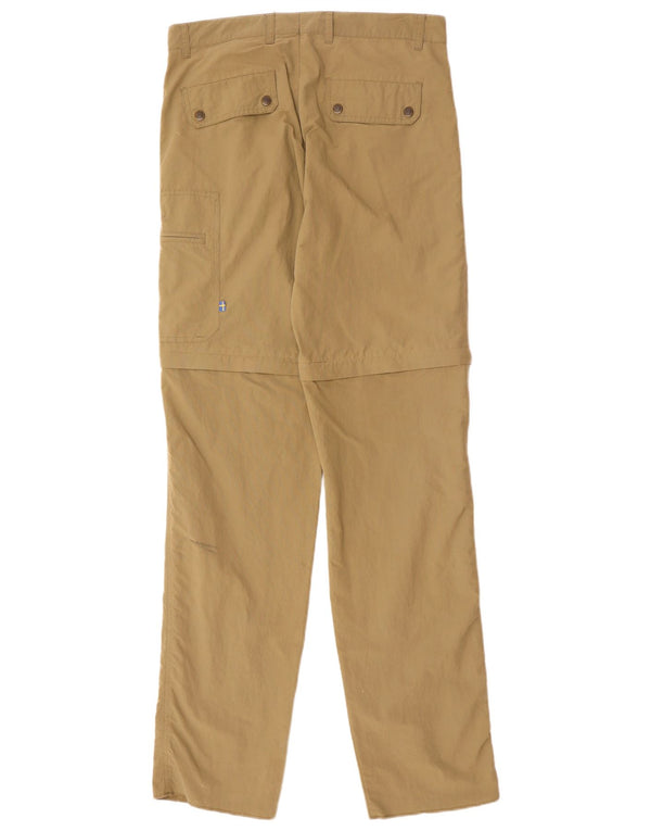 FJALL RAVEN Mens Straight Cargo Trousers IT 48 Medium W32 L35 Khaki
