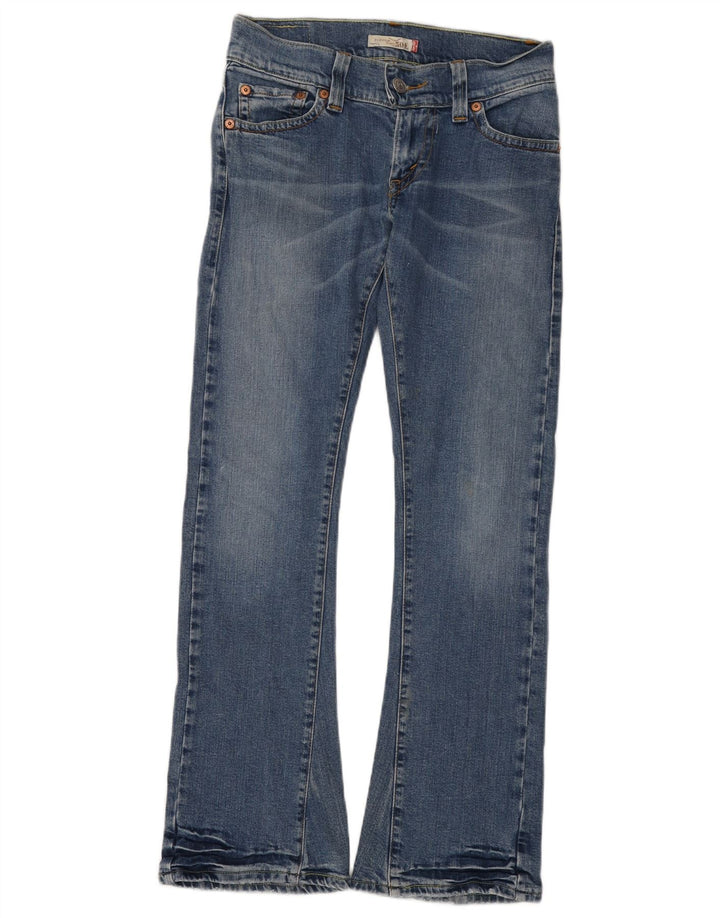 Levi's Womens 504 Slouch Flared Jeans US 5 Medium W28 L32 Blue Cotton