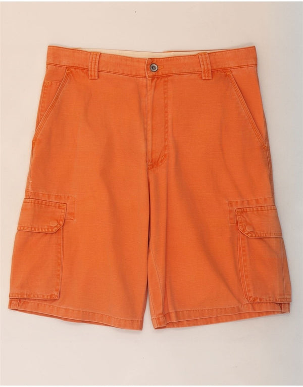 Brooksfield Mens Cargo Shorts IT 50 Large W34 Orange Cotton