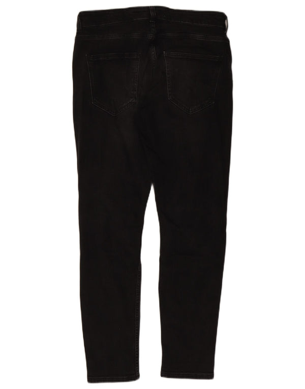 ZARA Mens Distressed Skinny Jeans EU 42 Large W32 L28 Black