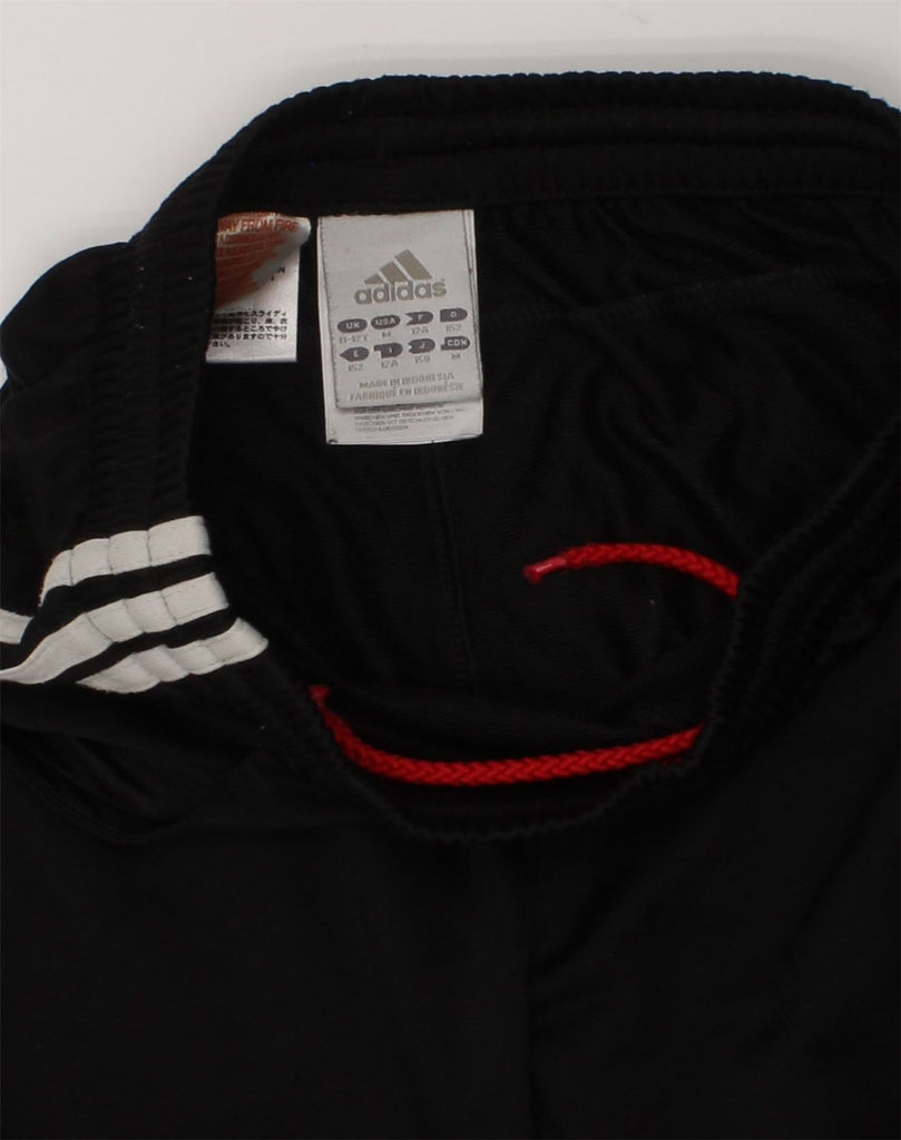 ADIDAS Boys Tracksuit Trousers Joggers 11-12 Years Black Polyester | Vintage Adidas | Thrift | Second-Hand Adidas | Used Clothing | Messina Hembry 