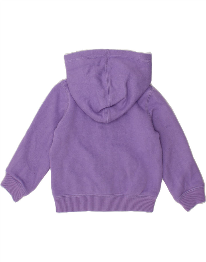 CONVERSE Baby Girls Zip Hoodie Sweater 6-9 Months Purple Colourblock Vintage Converse and Second-Hand Converse from Messina Hembry 