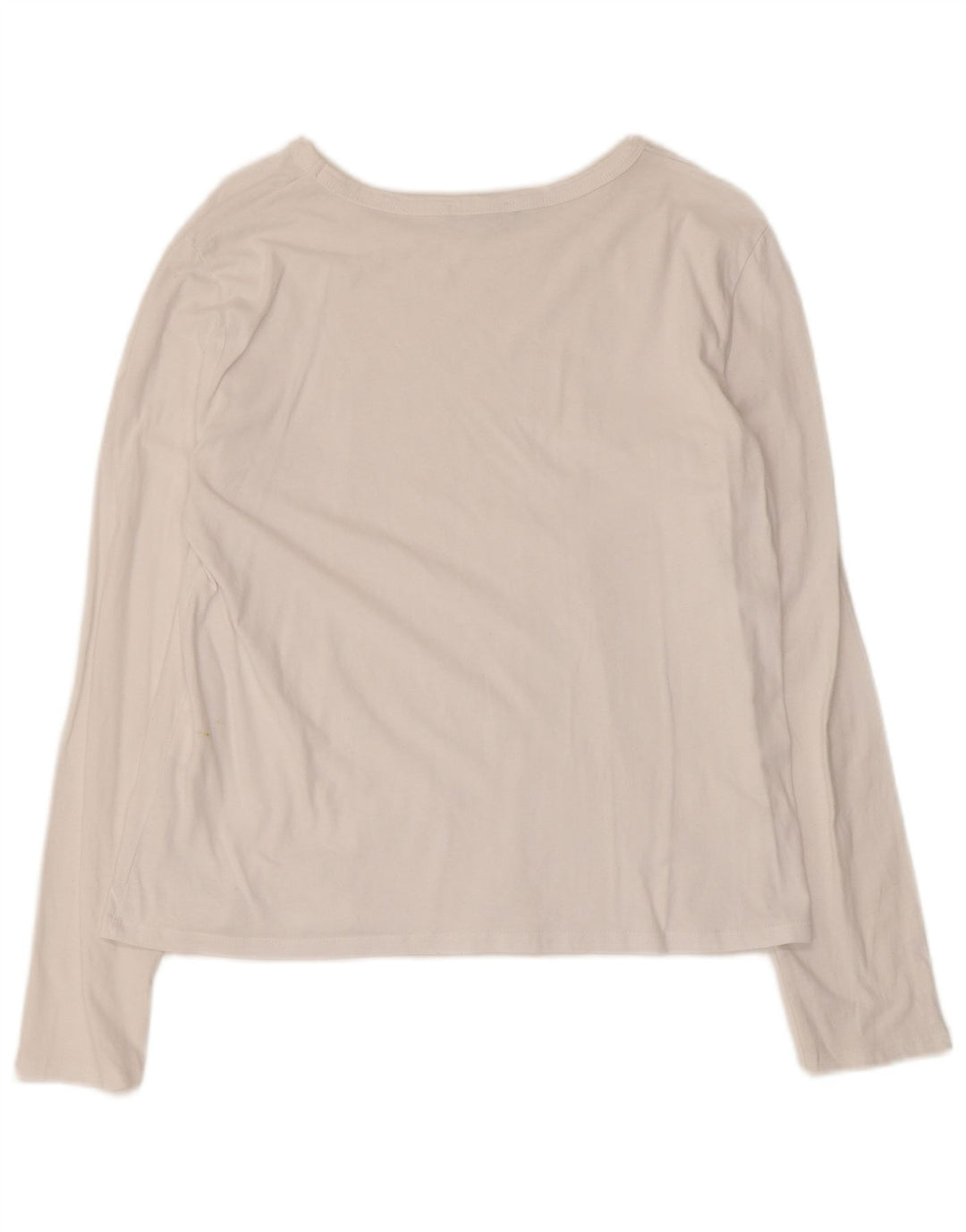 Zara Womens Top Long Sleeve UK 18 XL White Cotton