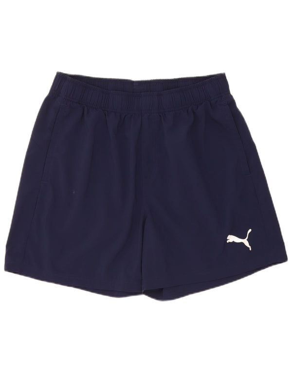 Puma Mens Sport Shorts Large  Navy Blue Polyester