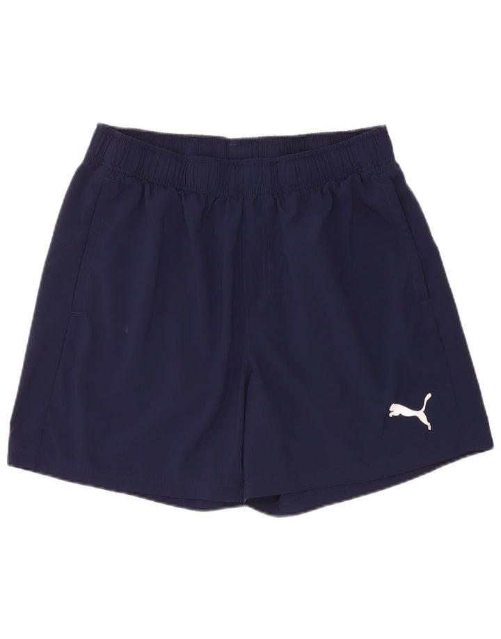 Puma Mens Sport Shorts Large  Navy Blue Polyester