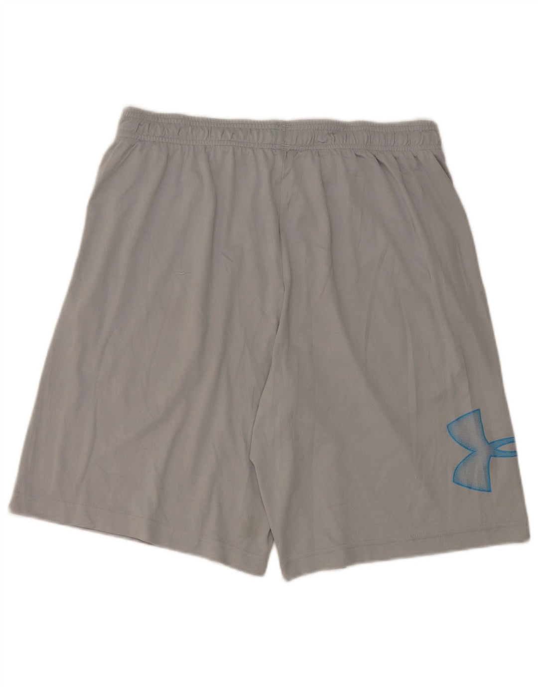 UNDER ARMOUR Mens Heat Gear Graphic Sport Shorts Large  Grey Polyester