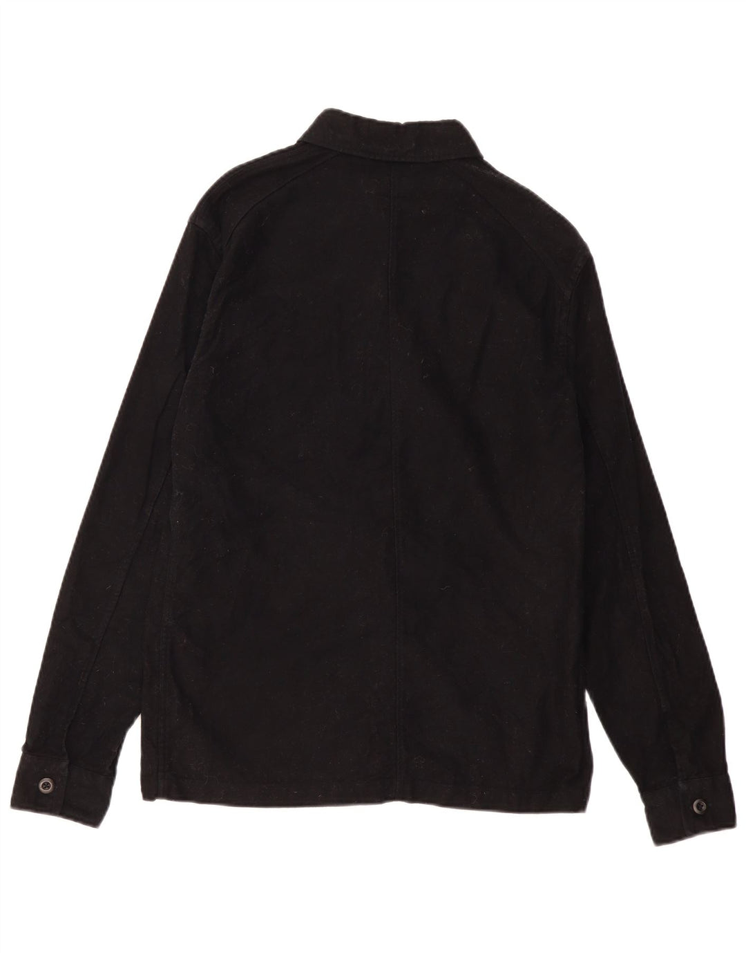 All Saints Mens Shirt Small Black Cotton