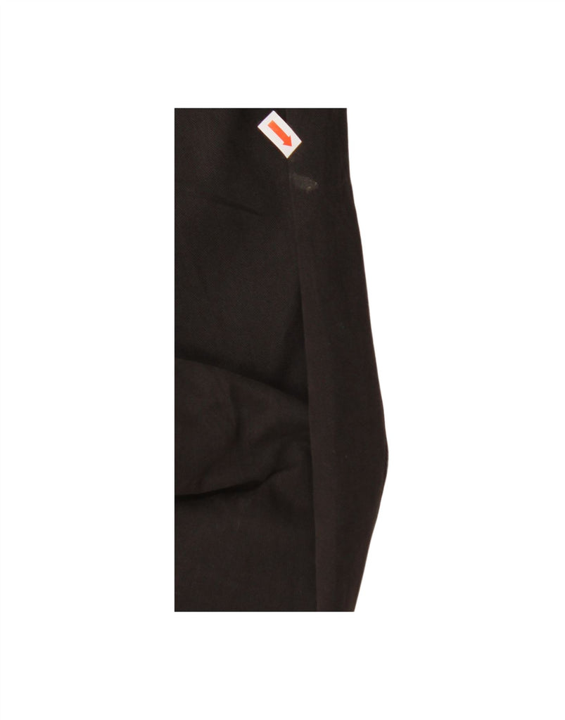 TRUSSARDI Mens Straight Casual Trousers IT 52 XL W36 L34 Black Cotton Vintage Trussardi and Second-Hand Trussardi from Messina Hembry 