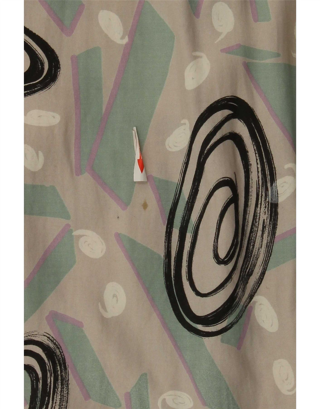 Vintage Mens Abstract Pattern Shirt Medium Multicoloured Cotton