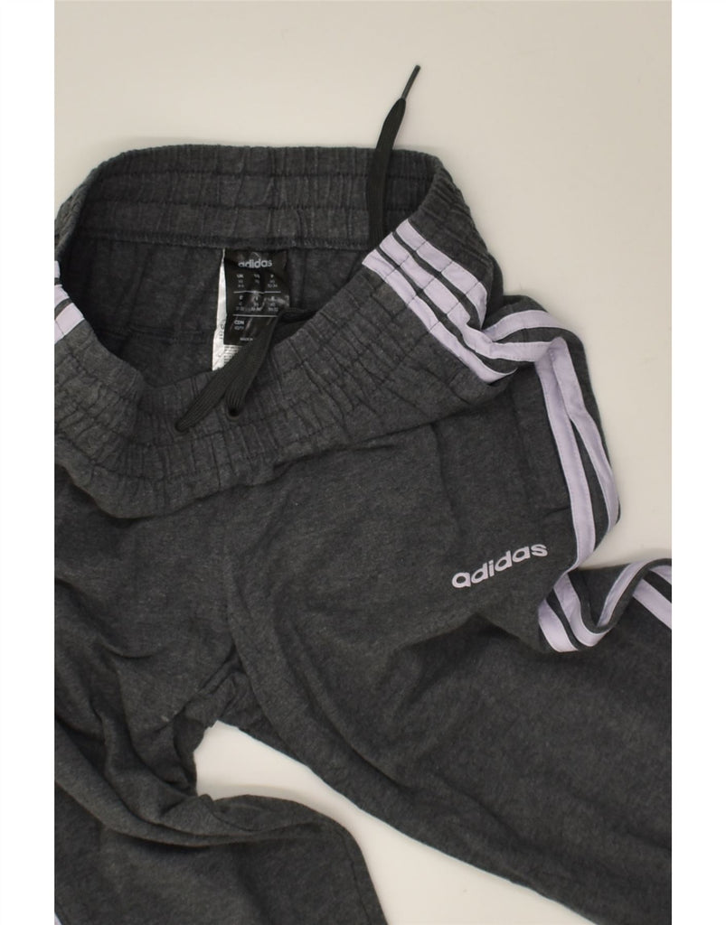 ADIDAS Womens Tracksuit Trousers Joggers Size 4/6 XS Grey Cotton | Vintage Adidas | Thrift | Second-Hand Adidas | Used Clothing | Messina Hembry 