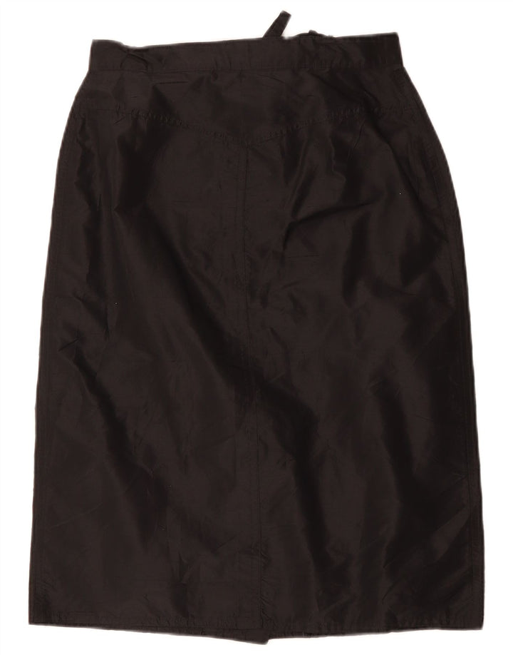 Vintage Womens High Waist Straight Skirt W28 Medium Black