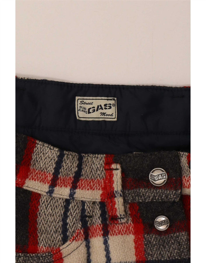 Gas Womens Mini Skirt Small W26 Multicoloured Plaid