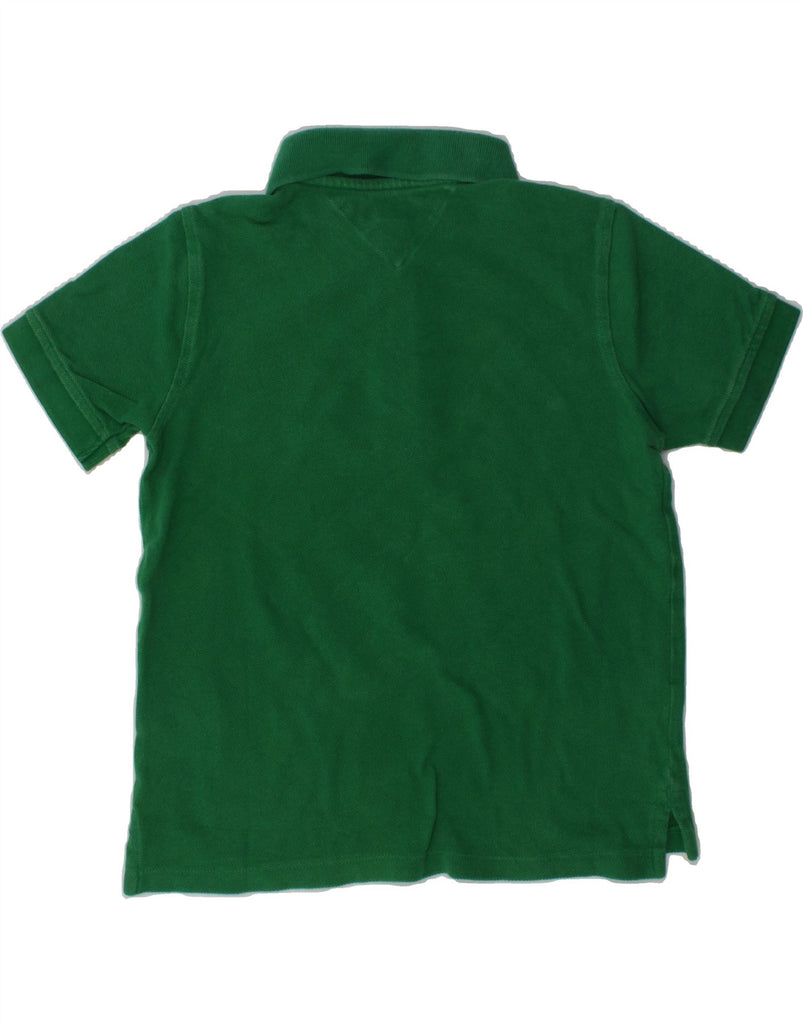 TOMMY HILFIGER Boys Polo Shirt 3-4 Years Green Cotton | Vintage Tommy Hilfiger | Thrift | Second-Hand Tommy Hilfiger | Used Clothing | Messina Hembry 