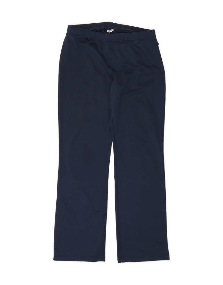 ASICS Womens Tracksuit Trousers UK 14 Large  Navy Blue Polyester Vintage Asics and Second-Hand Asics from Messina Hembry 