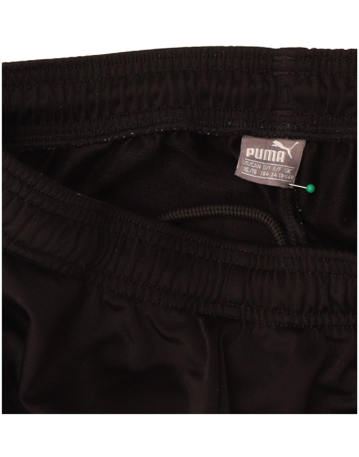 Puma Boys Tracksuit Trousers Joggers 13-14 Years  Black Polyester