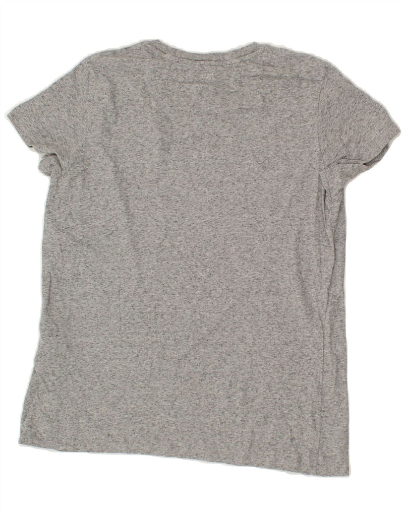 LEVI'S Womens Graphic T-Shirt Top UK 14 Large Grey Flecked Cotton | Vintage Levi's | Thrift | Second-Hand Levi's | Used Clothing | Messina Hembry 