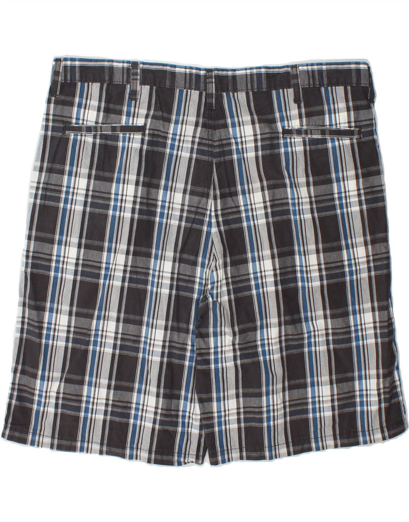 WRANGLER Mens Chino Shorts W40 XL Grey Check Cotton Vintage Wrangler and Second-Hand Wrangler from Messina Hembry 