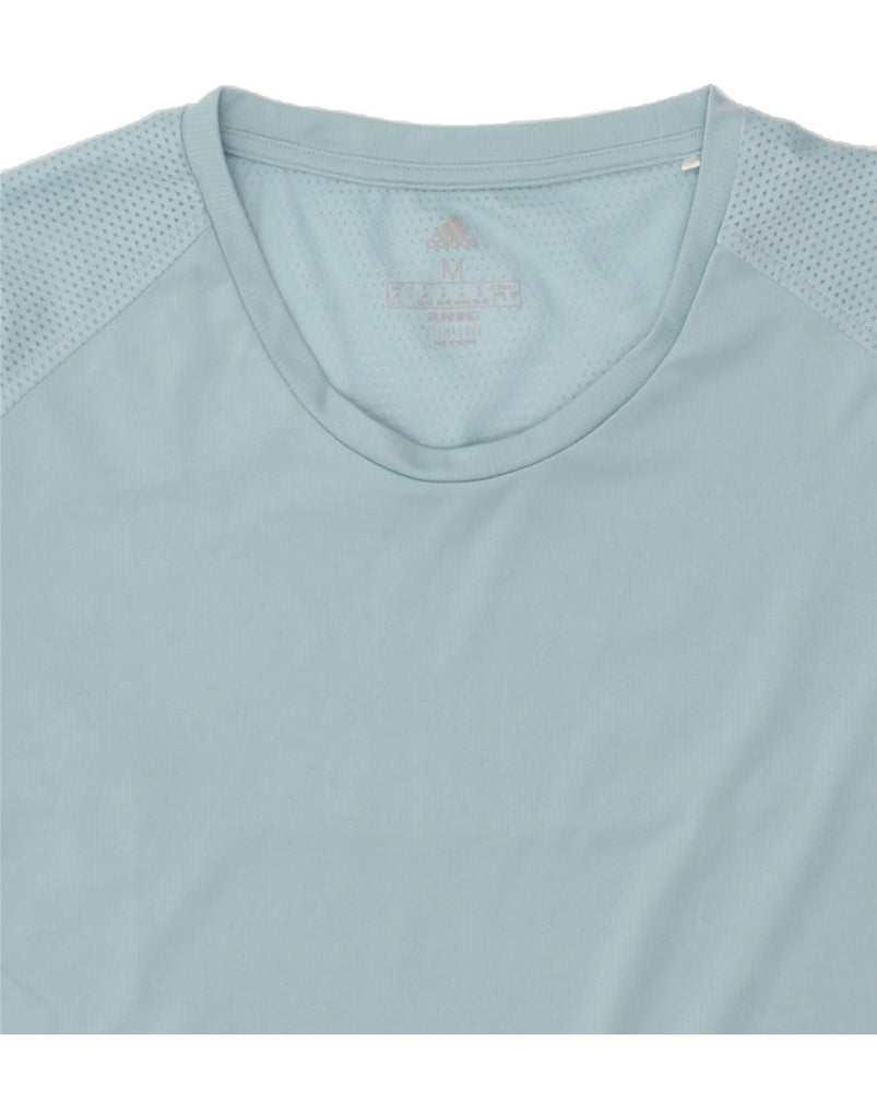ADIDAS Womens Climacool T-Shirt Top UK 12/14 Medium Blue Vintage Adidas and Second-Hand Adidas from Messina Hembry 