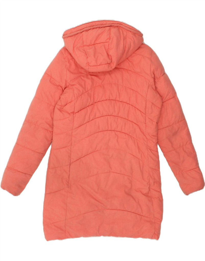 O'NEILL Womens Hooded Padded Coat UK 14 Medium Pink Polyester | Vintage O'Neill | Thrift | Second-Hand O'Neill | Used Clothing | Messina Hembry 