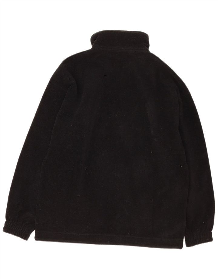 Fila Mens Zip Neck Fleece Jumper IT 46 Small Black