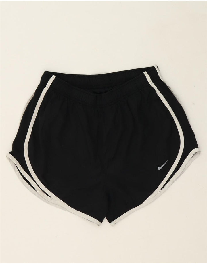 NIKE Womens Dri Fit Sport Shorts UK 14 Medium  Black Polyester Vintage Nike and Second-Hand Nike from Messina Hembry 
