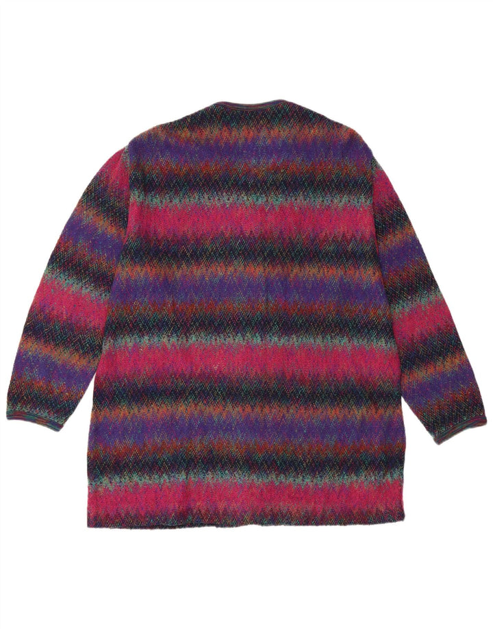 ST. GERMAIN Womens Longline Cardigan Sweater IT 44 Medium Multicoloured