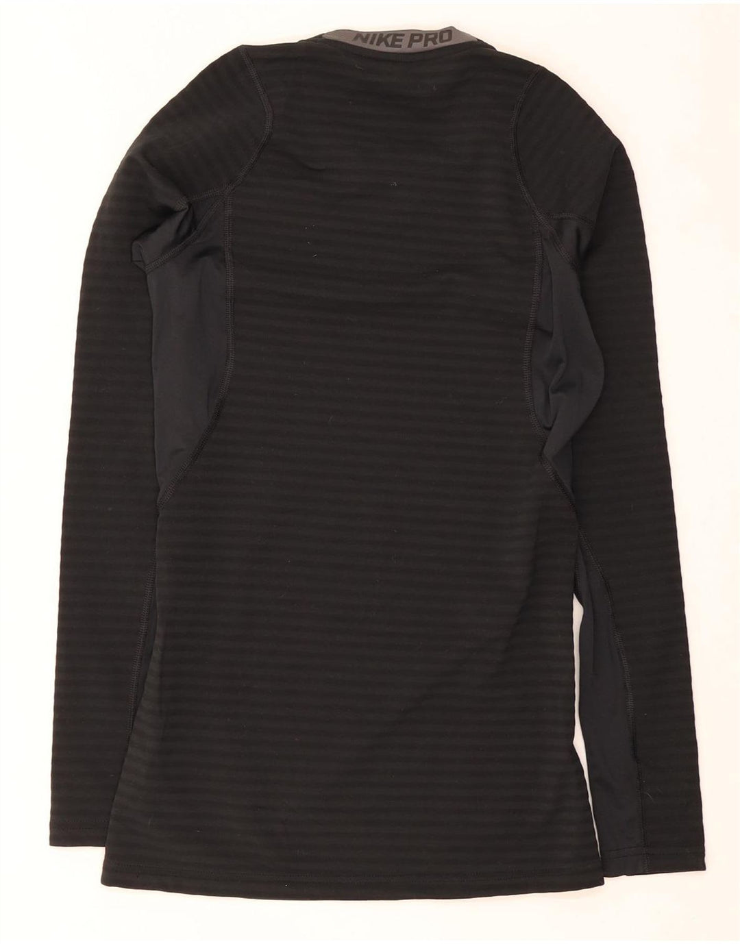 Nike Mens Dri Fit Top Long Sleeve Small Black Polyester
