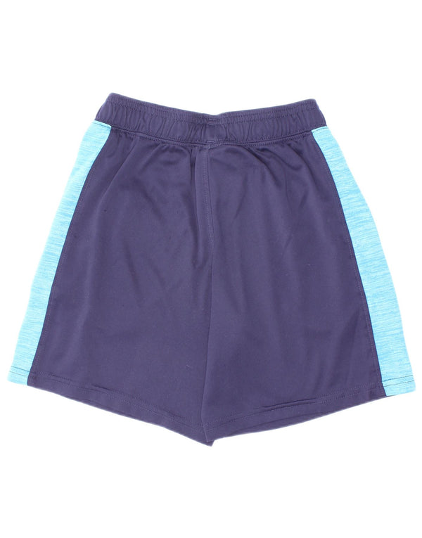 Under Armour Boys Sport Shorts 5-6 Years Navy Blue Colourblock Polyester