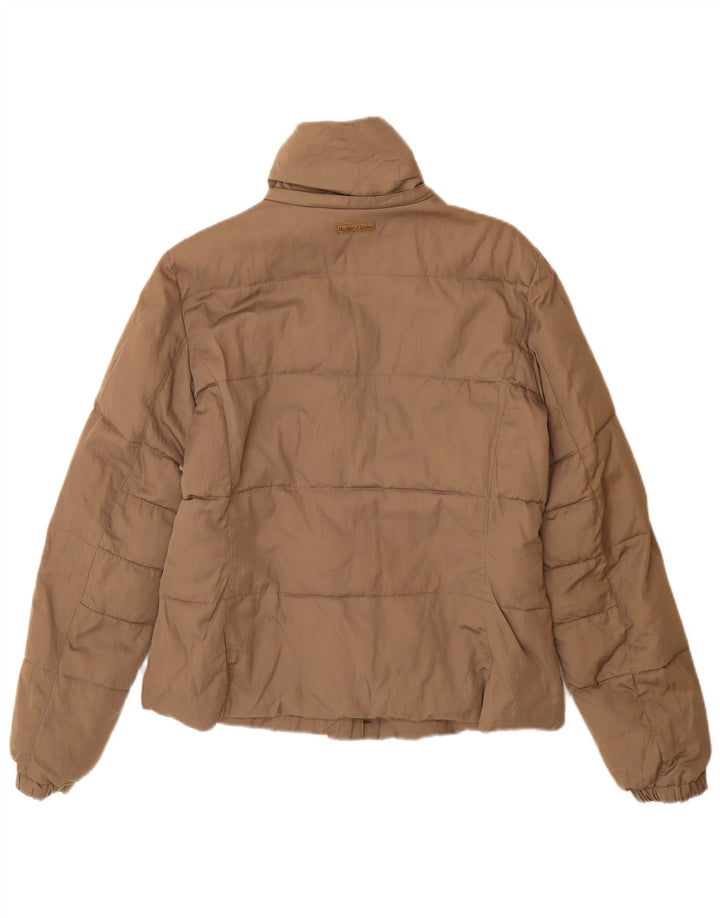 Marlboro Classics Womens Padded Jacket EU 44 XL Brown Cotton