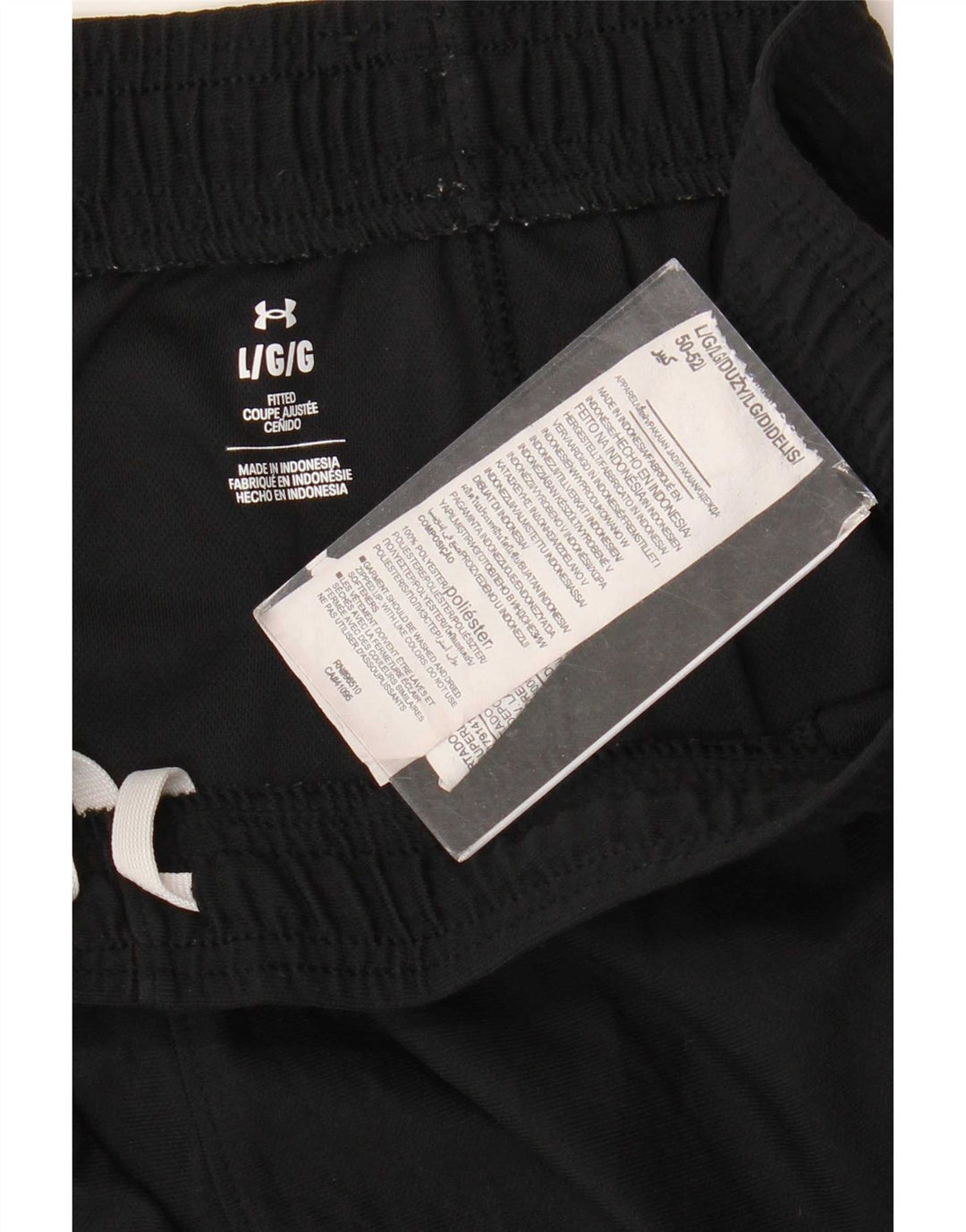 Under Armour Mens Tracksuit Trousers Large Black Polyester