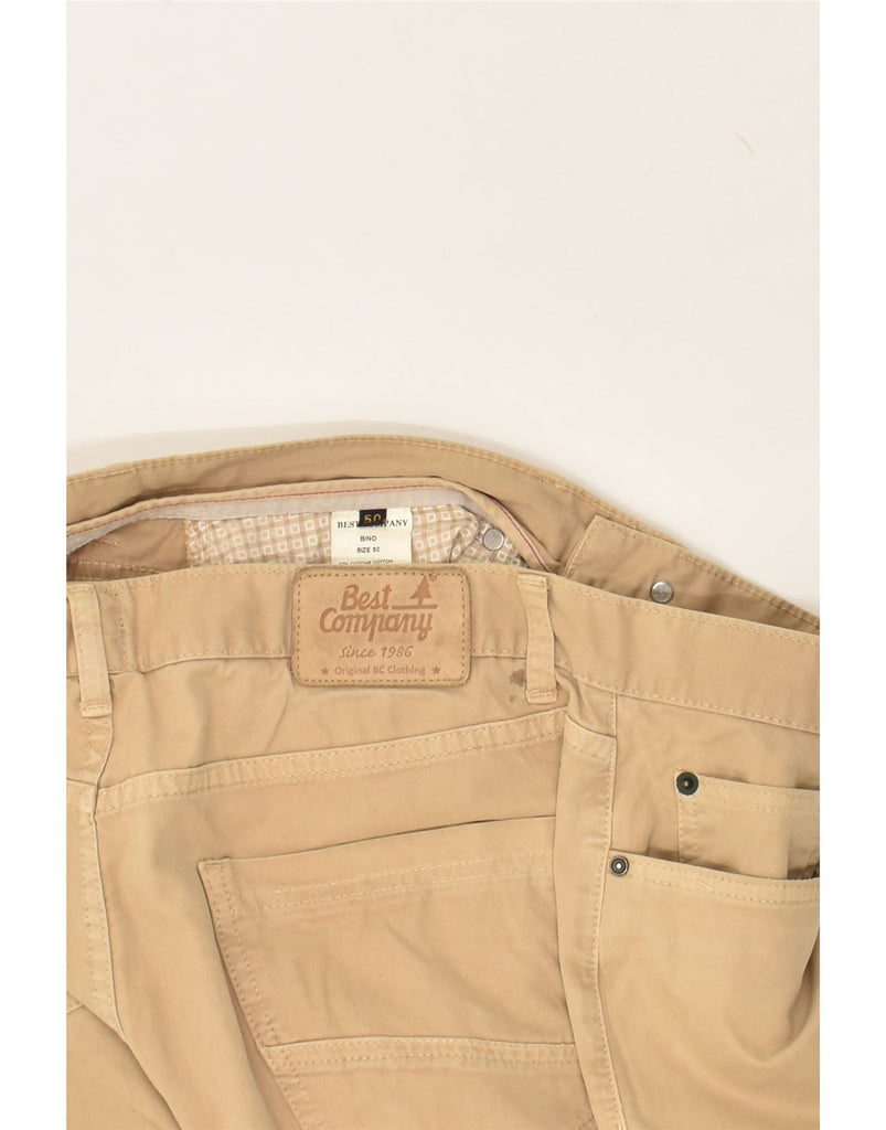 BEST COMPANY Mens Straight Casual Trousers IT 50 Large W34 L33  Beige | Vintage Best Company | Thrift | Second-Hand Best Company | Used Clothing | Messina Hembry 