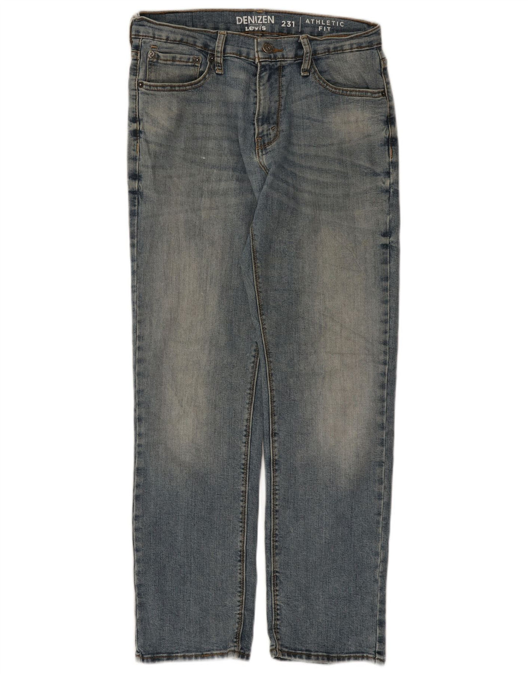 Levi's Mens Denizen Straight Jeans W30 L30 Blue Cotton